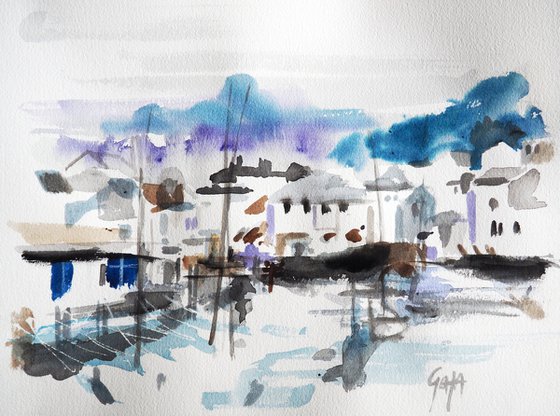 CORNISH LANDSCAPES - POLPERRO HARBOUR