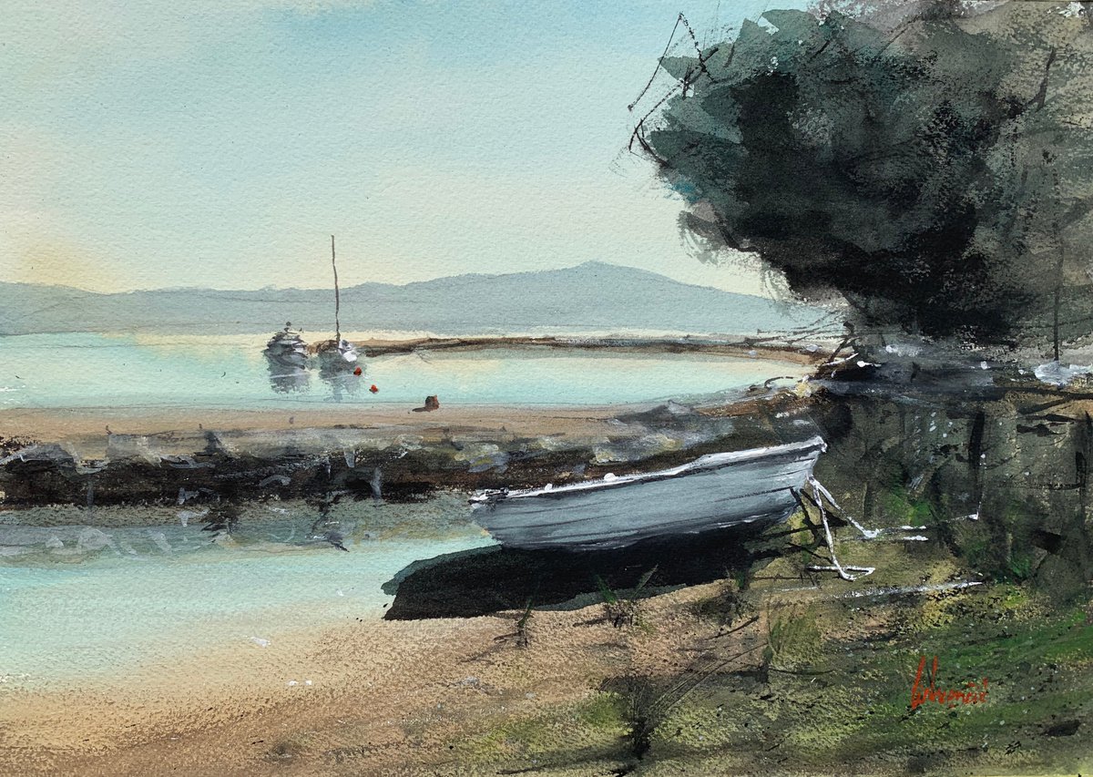 ...boat on shore by Tihomir Cirkvencic