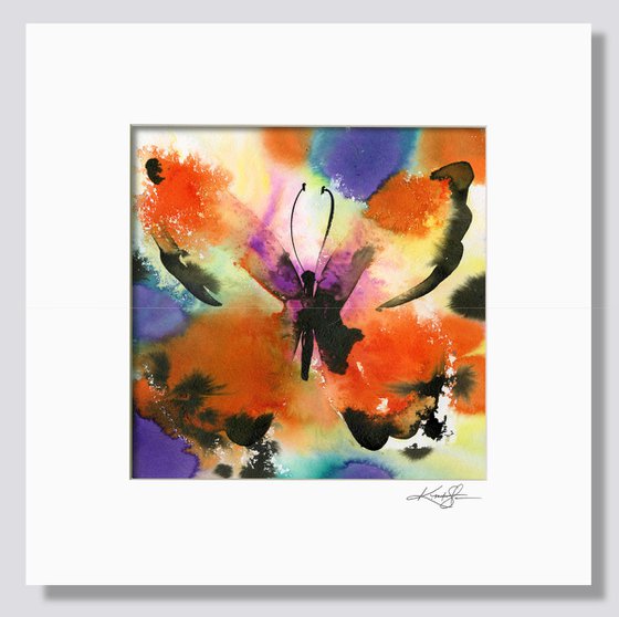 Butterfly Song 2021-2 - Abstract Butterfly Painting by Kathy Morton Stanion