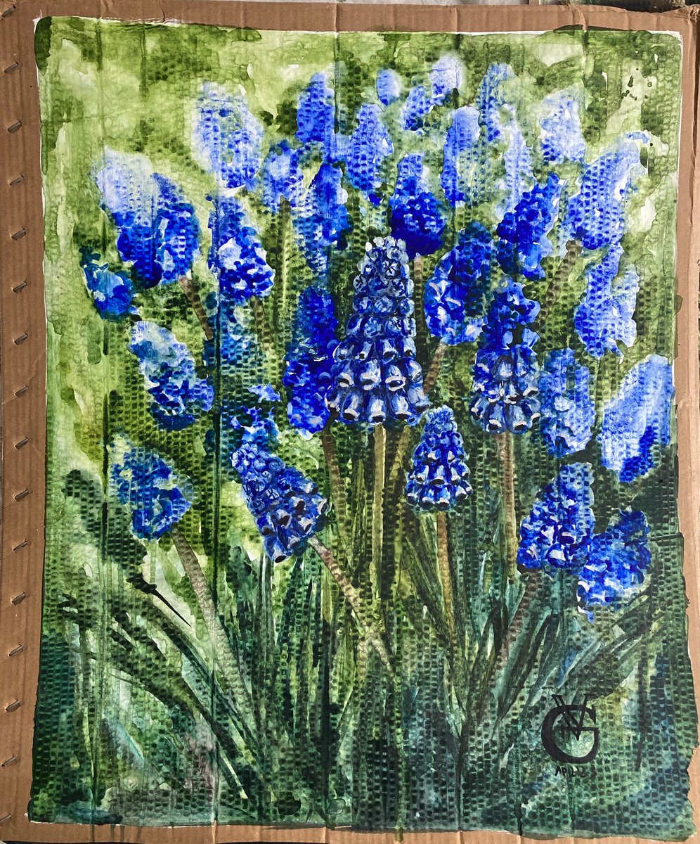 Impressionistic Botanical Painting By Valeria Golovenkina, 26 X 30", First Spring Away From Home, Original Artwork