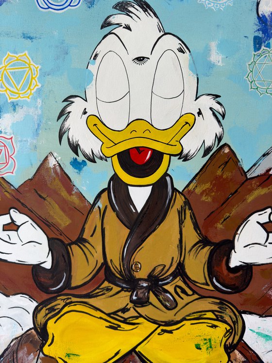 Scrooge Mcduck seeking Inner Peace , inner wealth - Meditation Series