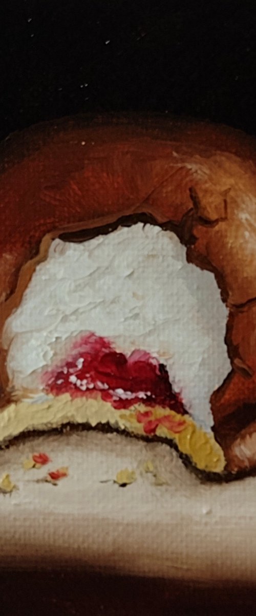 Little Chocolate Teacake still life by Jane Palmer Art