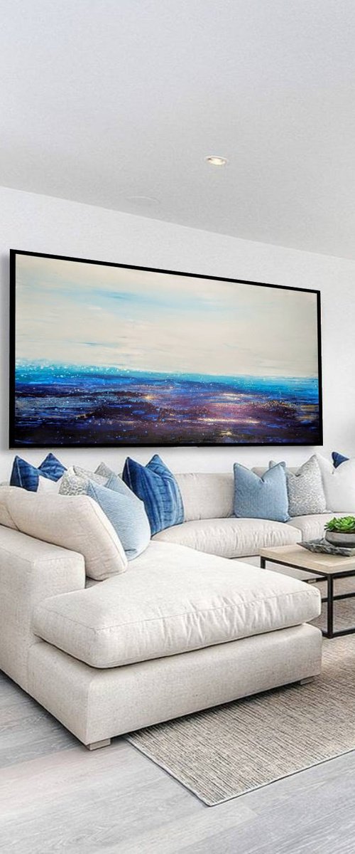 Horizon  XL painting (100x170cm) by Eleni Denart
