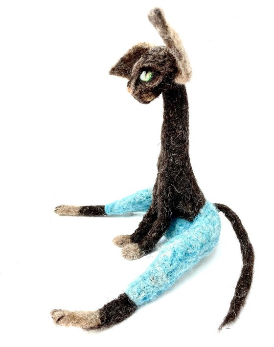 Sergent Pepper, felted cat