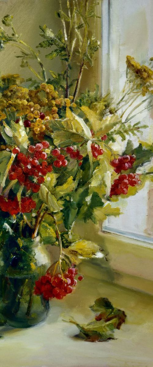 Still life with guelder rose by Valentina Andrukhova