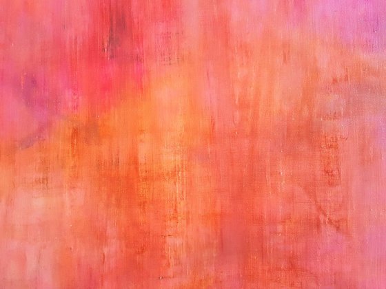 In the pink fog  - XXL abstract