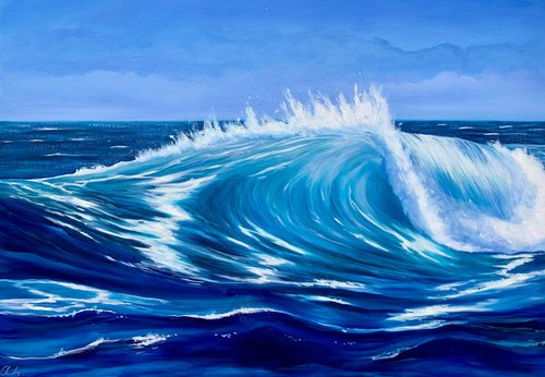 Deep Blue Waves by Catherine Kennedy