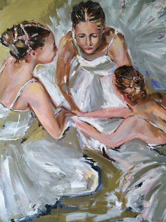 New Beginning -  Ballerina painting-Ballet painting
