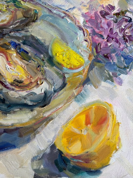 Still life with oysters