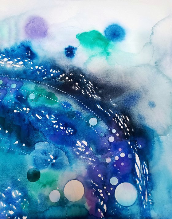 Nebula indaco scomposta