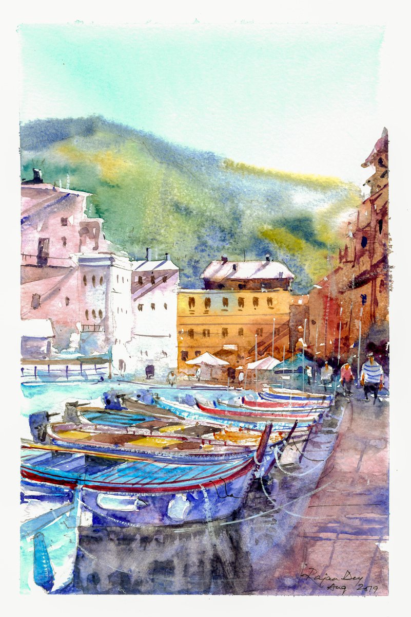 Vernazza on a Sunny Afternoon by RAJAN DEY