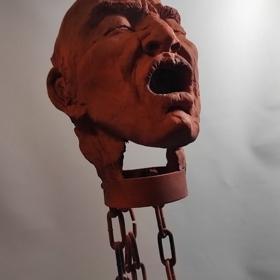 "Voiceless " Unique sculpture