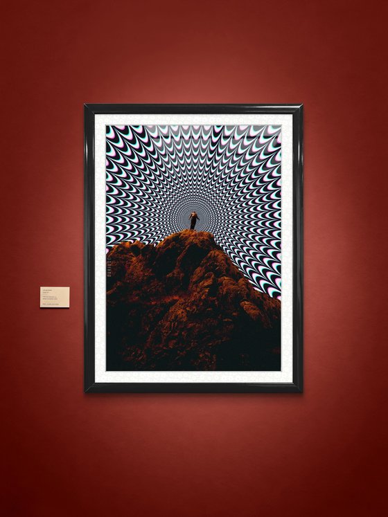 Hypnotized - Psychedelic Optical Art Print