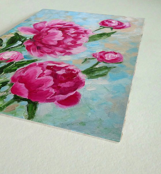 Peonies Painting