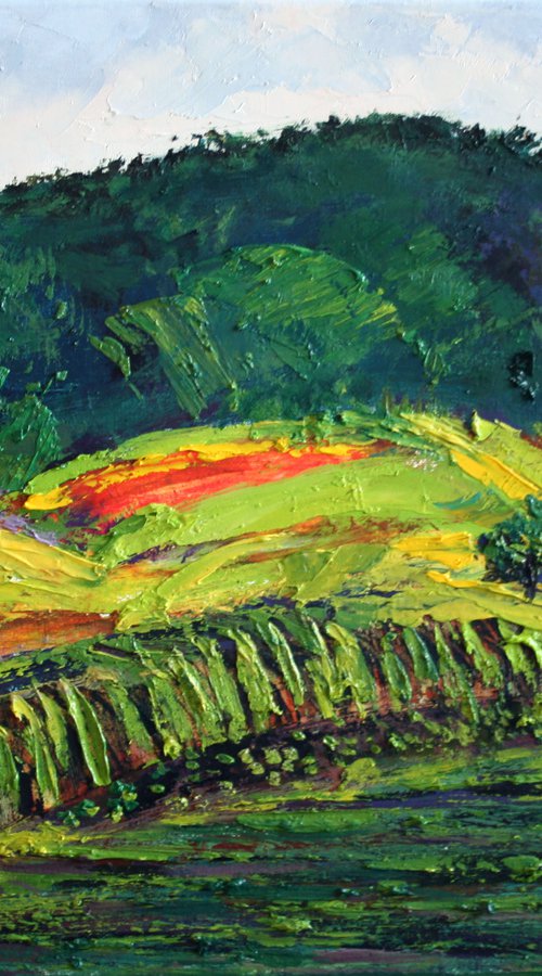 Vineyards... /  ORIGINAL PAINTING by Salana Art / Svetlana Samovarova