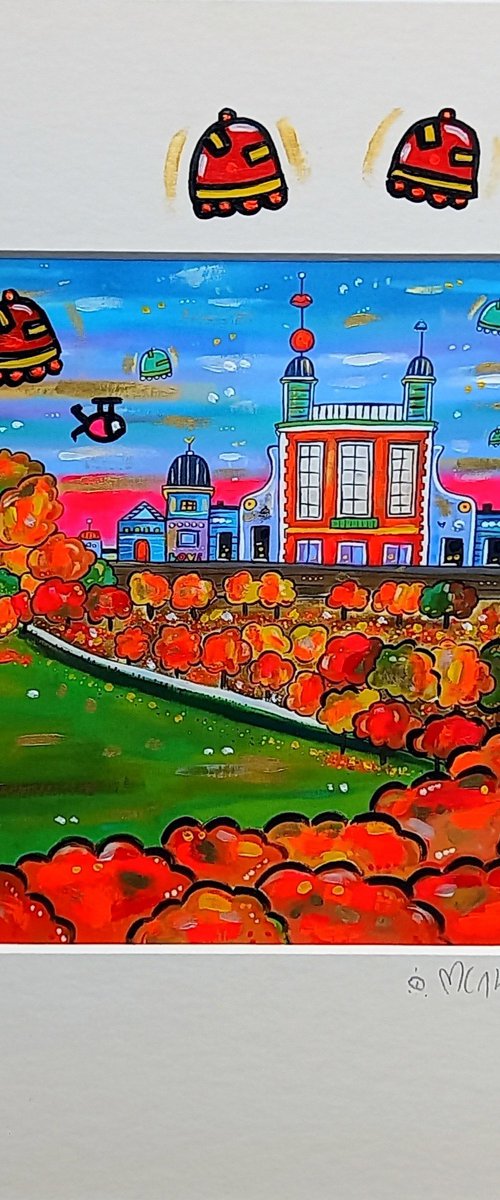 Futuristic Royal Observatory Greenwich by Maria Luisa  Azzini