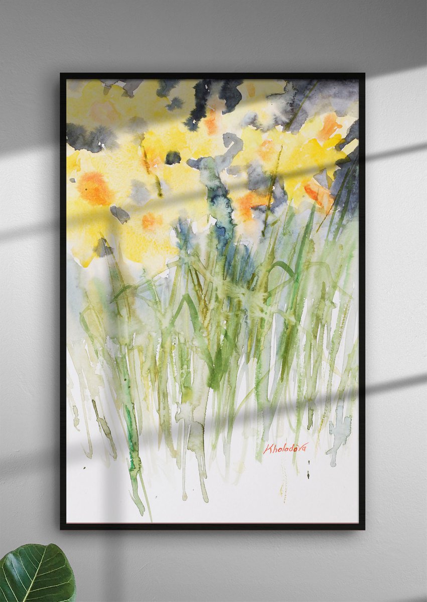 Daffodils by Olga Kholodova