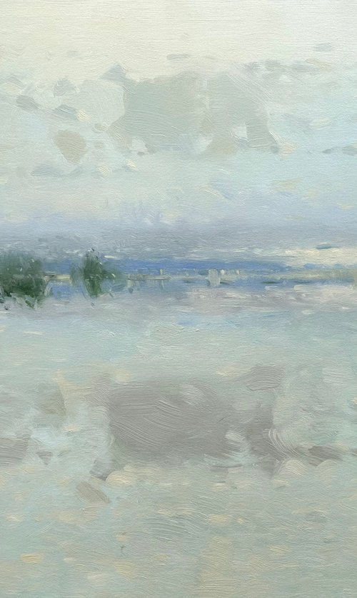 Reflections, Original oil painting, Handmade artwork, One of a kind by Vahe Yeremyan