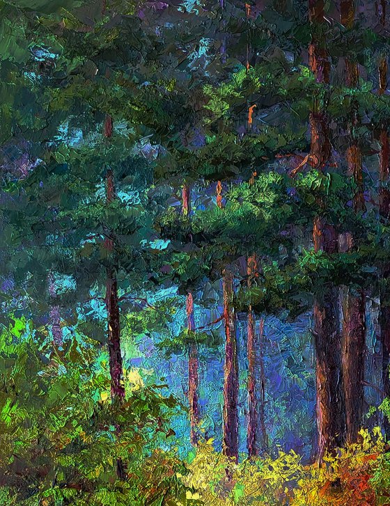 The Beginning of Autumn in the Forest