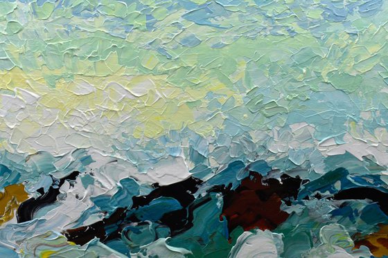 Summer Waves - Original Acrylic Painting