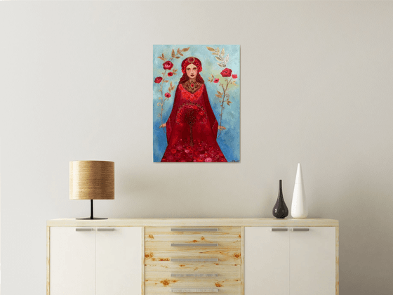 Sacred flowers 54 x 73 cm.