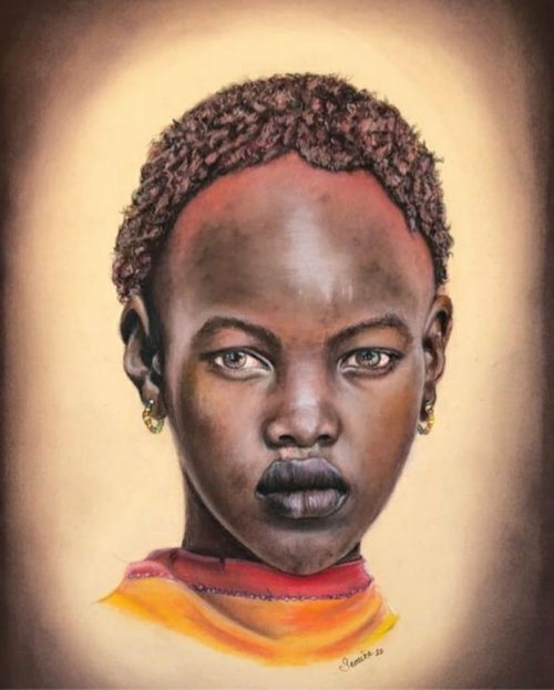 THE CLAYEY AFRICAN GIRL by Semire Akyazı
