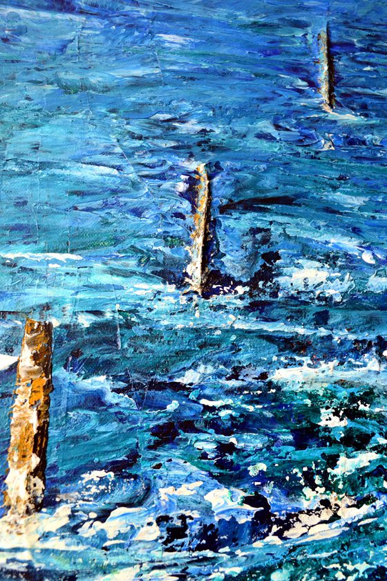 ABSOLUTE BLUE. Seascape inspired by Van Gogh.