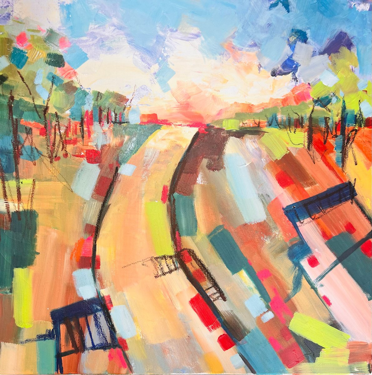 Ploughed Chalklands By Kirsten Todd, 20 X 20, Artwork For Sale On Artfinder