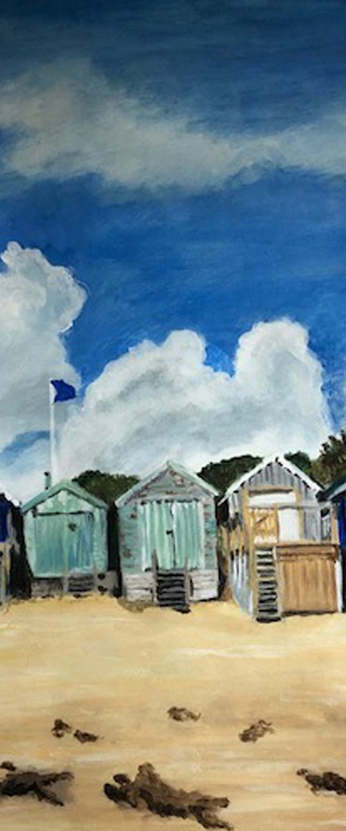 Beach Huts by Anne Bannell