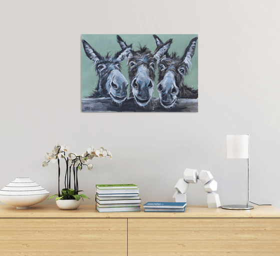Donkey trio