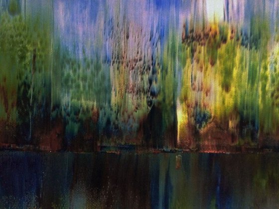Abstract Landscape Painting - Monsoon Season
