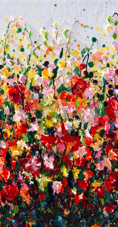 Wildflower Symphony Commission by Lena Owens at OLena Art