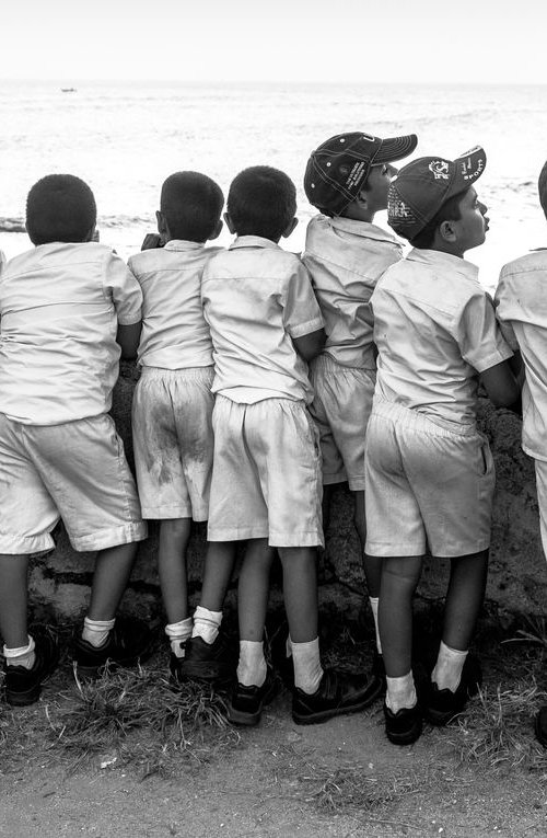 Hindu School Children  - Dutch Fort Galle  - Sri Lanka by Stephen Hodgetts Photography
