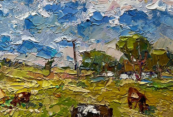 On a hot day in the field