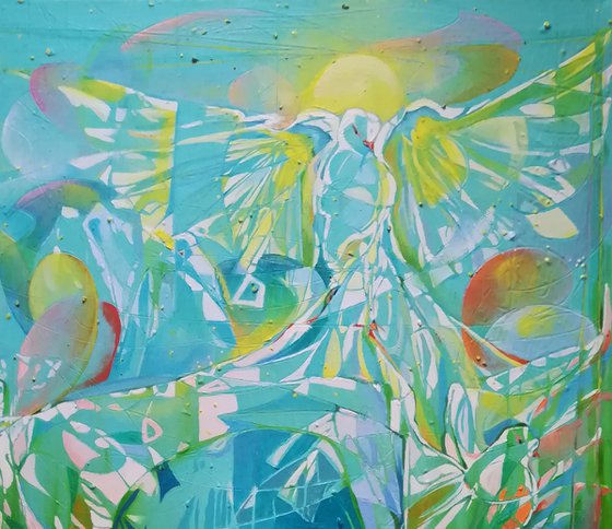 Rise (50x70cm oil/canvas, ready to hang)