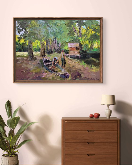 A Boat near the Shore