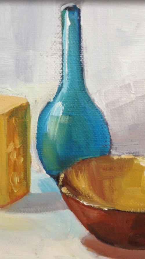 STILL LIFE WITH GOLDEN BOWL by Podi Lawrence