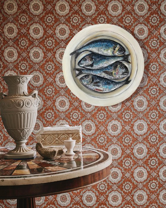 Four Fishes in a Plate