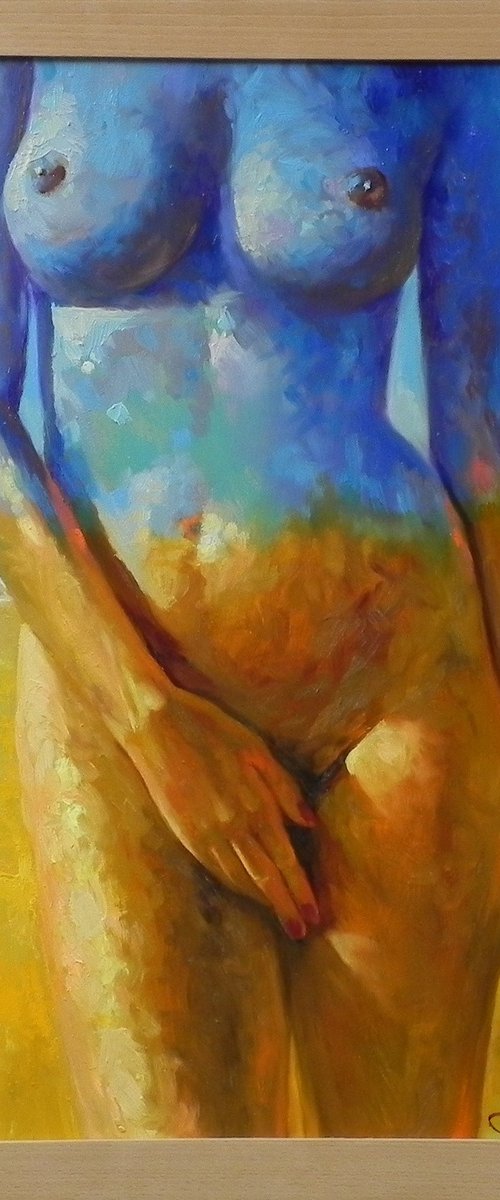"Nude at the Seaside" by Mykhailo Novikov