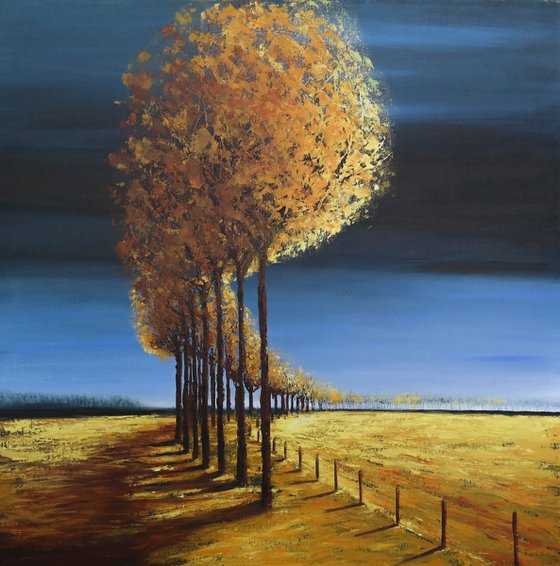 The Lines of Autumn  IV - Fields and Colors Series