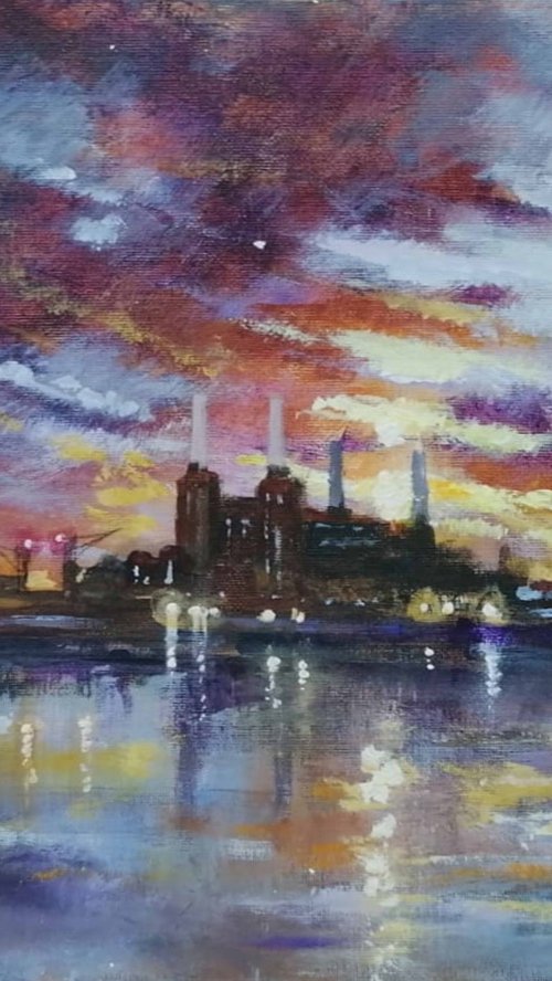 As Light Falls on Battersea by Alan Harris
