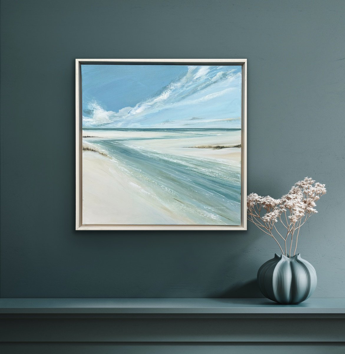 Tidal Flow By Jane Skingley, 21 X 21, Artwork For Sale On Artfinder