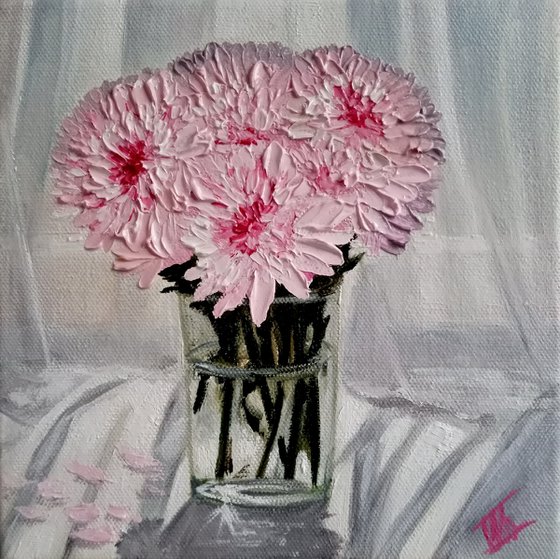 Pink Chrysanthemums