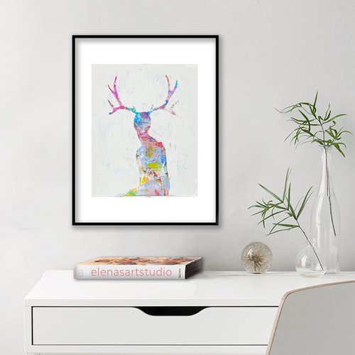 Deer woman by Elena Petrova