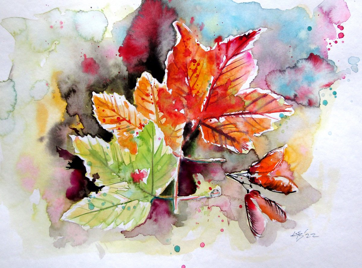 Autumn and leaves II by Kovacs Anna Brigitta