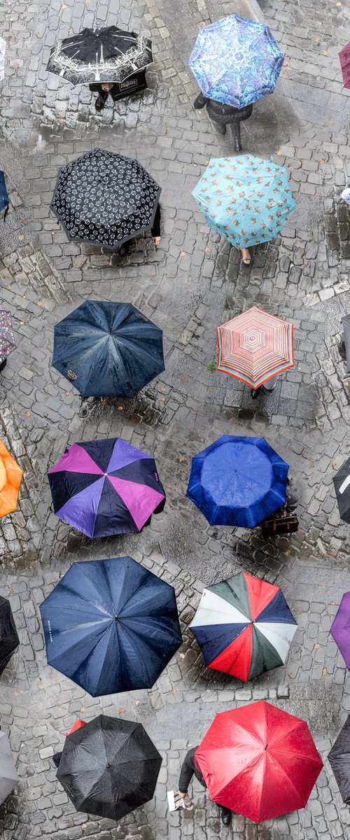 The World From Above - Umbrellas (1/10) by Werner Roelandt