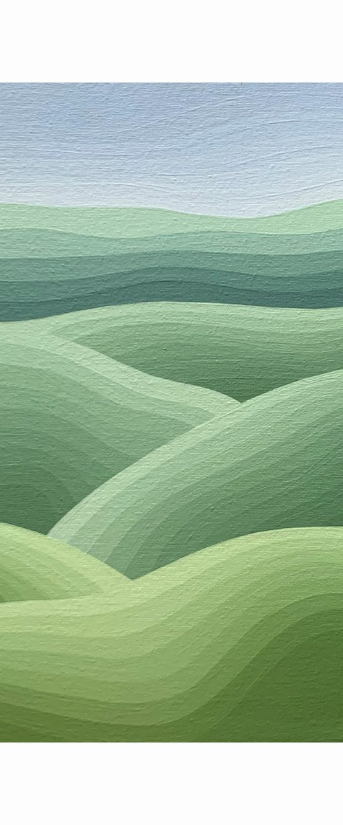 Cool Morning Meadow by Zoe  Hattersley