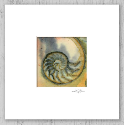 Nautilus Shell 2022-21 - Sea Shell Painting by Kathy Morton Stanion by Kathy Morton Stanion