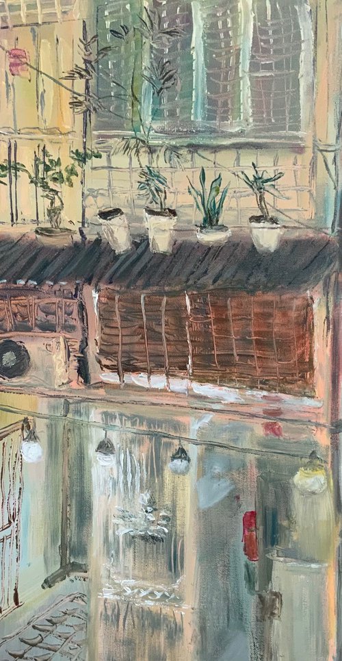 Railway Street Hanoi by Jean Perrett