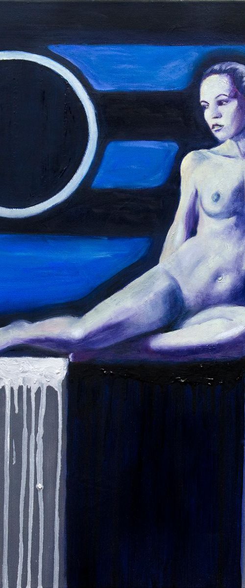 Jenni Stripes (Blue Version) by Andrew McNeile Jones